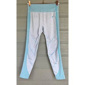 Gymshark Womens Contouring Leggings Size Large Grey Blue High Waisted